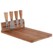Bambusowa deska do serów + noże do sera 30 x 21 x 8.5cm EXCELLENT HOUSEWARE