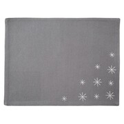Podkładka na stół bawełniana świąteczna szara PŁATEK 33.5x26cm ORION 728048