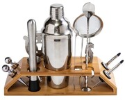 Zestaw barmański do drinków koktajli 13-ele Shaker srebrny KLAUSBERG KB-7654