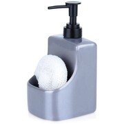 Dozownik do płynu do naczyń z pojemnikiem i gąbką szary 400ml VILDE 568008