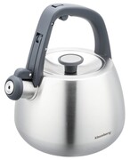 Czajnik stalowy na gaz 2.5L indukcja srebrny satynowy KLAUSBERG KB-7773