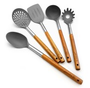 Zestaw przyborów kuchennych 5 ele. KASSEL akacja no. 93571