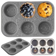 Forma blacha do pieczenia muffinek babeczek granitowa GRANDE ORION 120067