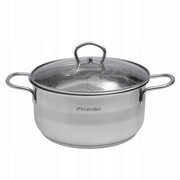 Garnek garnuszek z pokrywką stalowy indukcja gaz 20cm 3L KAMILLE KM-5413
