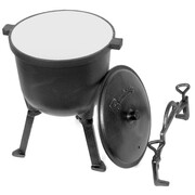 Kociołek żeliwny myśliwski 5L emaliowany KRISBERG KS-7775