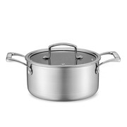 Profesjonalny garnek stalowy z pokrywką indukcja gaz 20cm 3.1L MAESTRO MR-3504-20