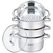Zestaw garnków do gotowania na parze 18cm 5 ele. KLAUSBERG KB-7137