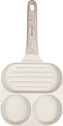 Patelnia marmurkowa 3 w 1 do jajek naleśników placków pancake grill 18cm BEŻOWA KLAUSBERG KB-7818