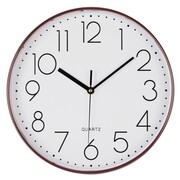 Zegar ścienny na ścianę do kuchni salonu kwarc biały okrągły 30CM BRUNBESTE BB-1872