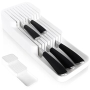 Organizer na noże przybory sztućce do szuflady biały 39x14.5x7.5cm VILDE 229012-B