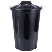 Kosz na śmieci odpady śmietnik plastikowy czarny duży 40L do odpadów VILDE 779053