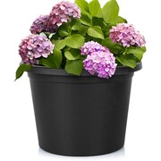 Doniczka ogrodowa plastikowa czarna okrągła 34 cm duża VILDE 339515