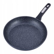 Patelnia marmurowa gruba duża 30cm indukcja czarna KAMILLE KM-5391MR
