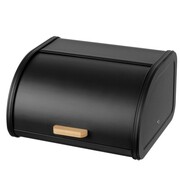 Chlebak stalowy mały 30cm pojemnik na chleb pieczywo BRUNBESTE BB-2759 Czarny