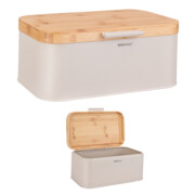 Chlebak z drewnianą pokrywą Pojemnik na pieczywo KINGHOFF KH-1928