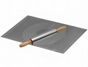 Stolnica silikonowa 60 x 40cm + wałek stalowy BRUNBESTE BB-2980-82