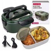 Elektryczny lunch box termos obiadowy samochodowy podgrzewany śniadaniówka do auta 1.5L KAMILLE KM-2180