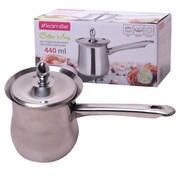 Stalowy tygielek do kawy po turecku z pokrywką 440ml KAMILLE KM-4364