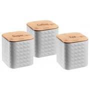 Zestaw 3 pojemników kawa herbata cukier KLAUSBERG KB-7485