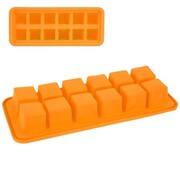 Forma silikonowa na lód kostki pomarańczowa ORION 151105