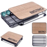 Organizer pojemnik na kapsułki do kawy metalowy czarny 30.5x24x6.5cm BISTRO VILDE 229101