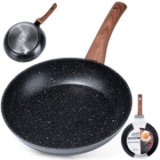 Patelnia granitowa nieprzywierająca indukcja NON-STICK BLACK&WOOD 24 cm VILDE 199060