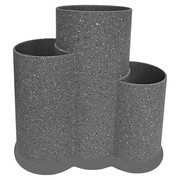 Uniwersalny blok stojak do noży 3w1 KRISBERG KS-2530 / 5106 / 1778 szary