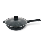 Patelnia głęboka granitowa z pokrywką indukcja gaz 28cm MAESTRO MR-1226-28