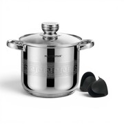 Garnek stalowy gastronomiczny gastro duży 24CM 9.0L indukcja MASTERPAN MP-5145