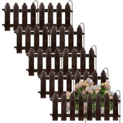 Płotek ogrodowy brązowy 20x15cm 10 szt. VILDE 351004-B