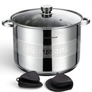 Garnek stalowy gastronomiczny gastro duży 36CM 25.4L indukcja MASTERPAN MP-5151