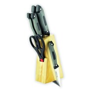 Zestaw noży komplet 7 elementów w bloku ze stojakiem MAESTRO MR-1407