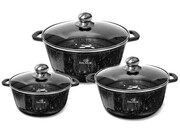 Zestaw garnków granitowo-ceramiczne 6 ele. ZILNER ZL-7017