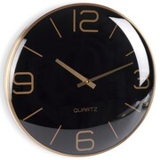 Zegar ścienny na ścianę złoty czarny 30cm VILDE 569610-C