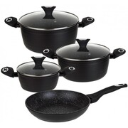 Zestaw garnków z powłoką granitową Marmo 7 ele. KLAUSBERG KB-7243