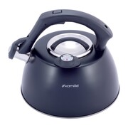 Stalowy czajnik z gwizdkiem i termometrem 3.0L czarny KAMILLE KM-1077A