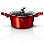 Garnek 6.5L 28cm BERLINGER HAUS Metallic Line Burgundy BH-1258-N