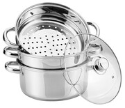 Zestaw garnków do gotowania na parze 4 ele. 24cm KINGHOFF KH-3319
