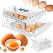 Pojemnik na jajka do lodówki organizer na 40 jajek 2-poziomowy piętrowy VILDE 229164
