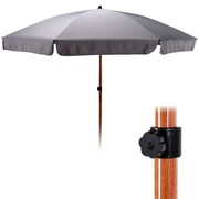 Parasol ogrodowy szary regulowany 200cm AMBIANCE 339130