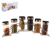 Przyprawnik 6 sztuk + stojak na przyprawy ORION