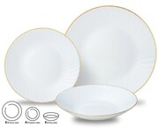 Zastawa stołowa Serwis Komplet talerzy 18 ele. na 6 osób KINGHOFF KH-1876