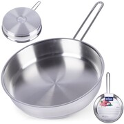 Patelnia stalowa ze stali nierdzewnej indukcja ANETT 26 cm ORION 112961