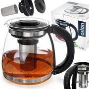 Dzbanek z zaparzaczem do herbaty szklany żaroodporny 1.73L ORION 156017