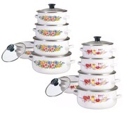 Zestaw garnków emaliowanych 10 ele. KLAUSBERG KB-7169