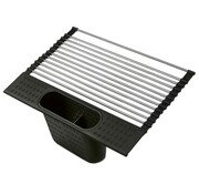 Suszarka składana z ociekaczem kratka stalowa na zlewozmywak 44x28cm TADAR roll up TD-9510