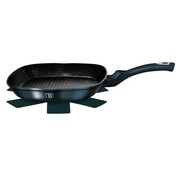 Patelnia z powłoką granitową grill 28cm BERLINGER HAUS Metallic Aquamarine BH-1873