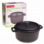 Garnek brytfanna z pokrywką 4.5L KAMILLE KM-4452