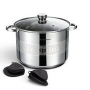 Garnek stalowy gastronomiczny gastro duży 32CM 19.3L indukcja MASTERPAN MP-5149