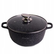 Garnek kociołek marmurowy z pokrywką 6.5L indukcja na gaz KAMILLE KM-4406